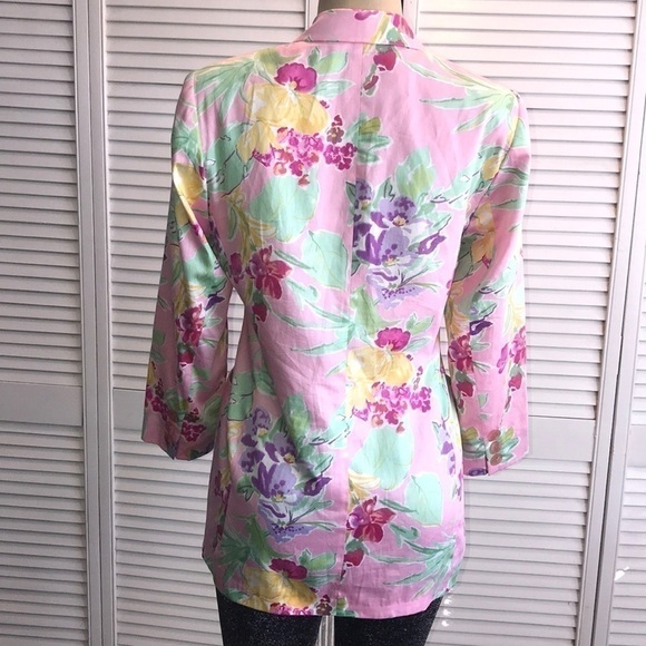 Pink Floral (Les Boutiques) Blazer - Picture 5 of 11